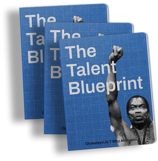 Three copies of The Talent Blueprint book, coming soon